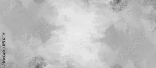 Abstract gray background soft white watercolor grunge texture. fog design with white smoke texture overlays. smoky effect for photos design. Vintage or grungy of White Concrete Texture.	