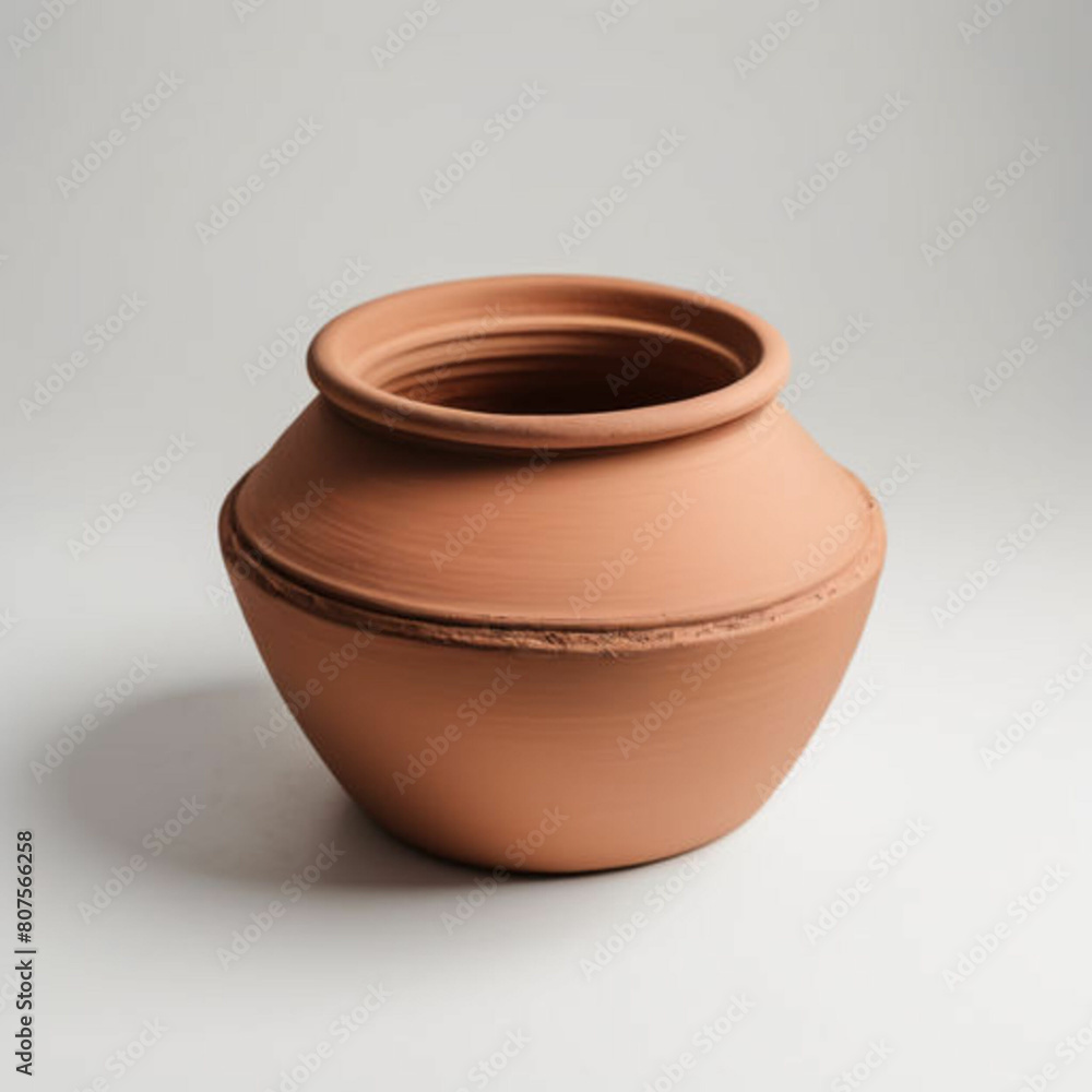 clay jug on a wooden table clay jug on a wooden table