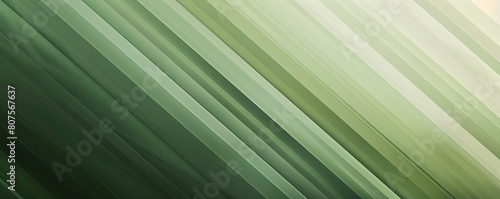 Sleek abstract design with diagonal gradient lines from forest green to pale green