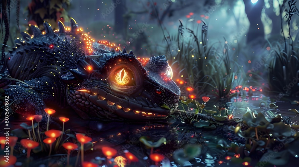 a land inhabited by Bizarre Beasties, where creatures with glowing eyes and shimmering scales roam freely. a land inhabited by Bizarre Beasties, where creatures with glowing eyes and shimmering scales roam freely.