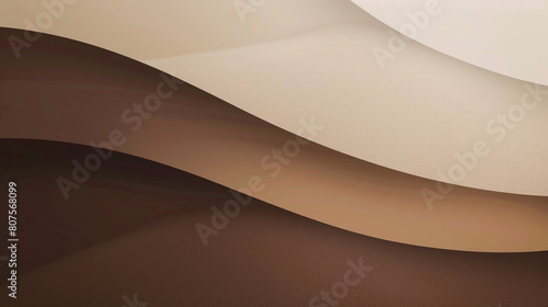 Sleek abstract wallpaper featuring gradient transition from chocolate brown to sy beige