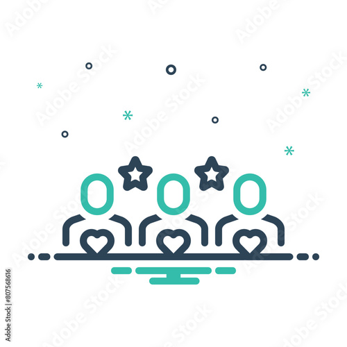 Mix icon for customers