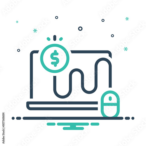 Mix icon for pay per click