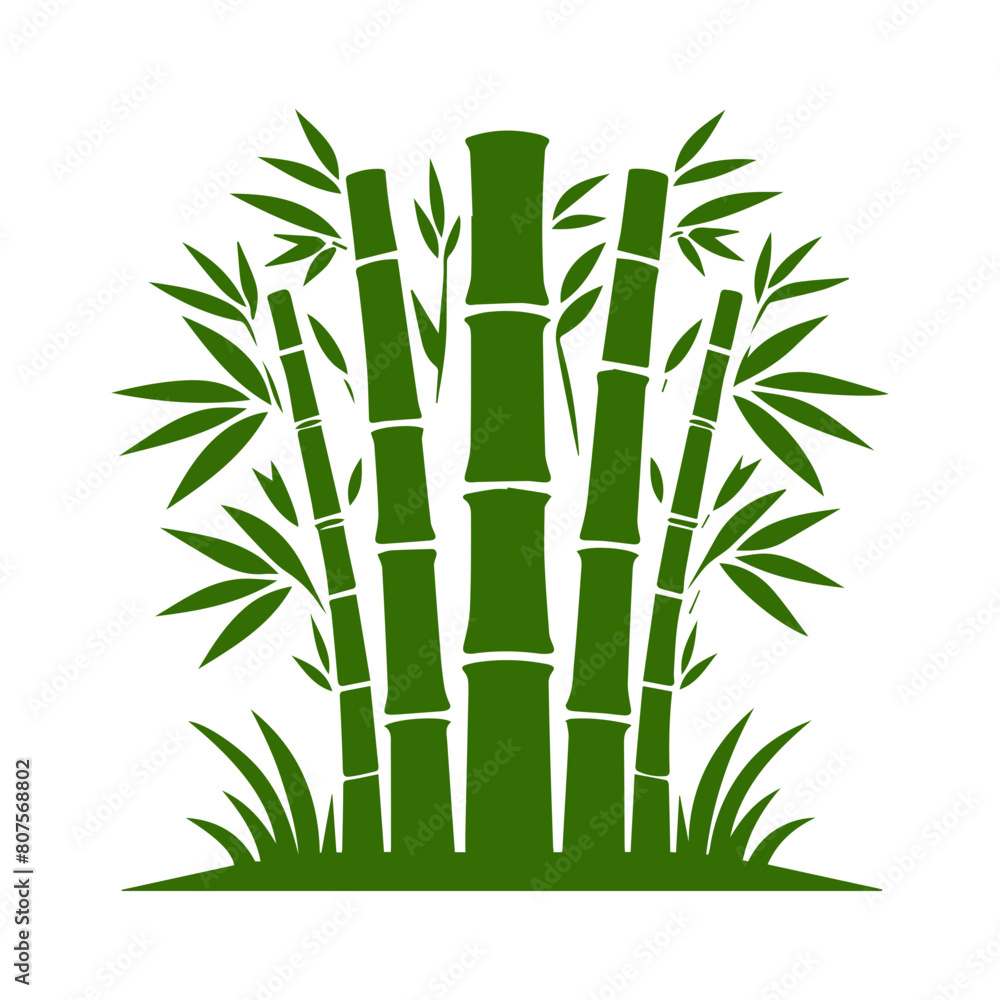 Bamboo forest flat design Bamboo forest flat design
