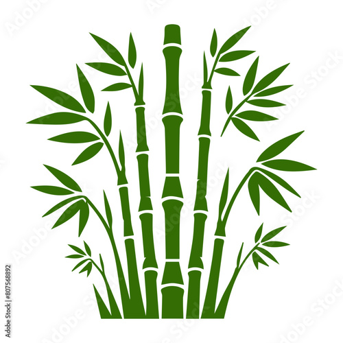 Bamboo forest flat design