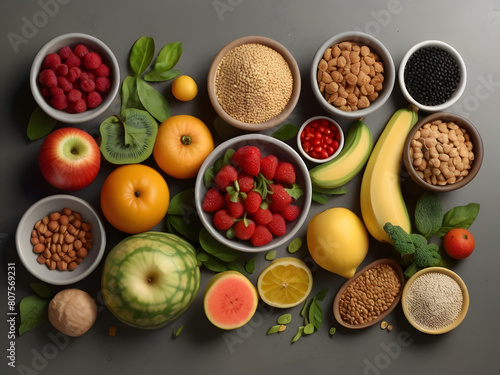 fruits and vegetables vegetables on white background