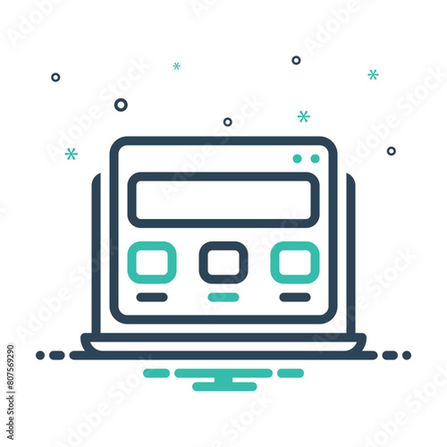 Mix icon for webdesign