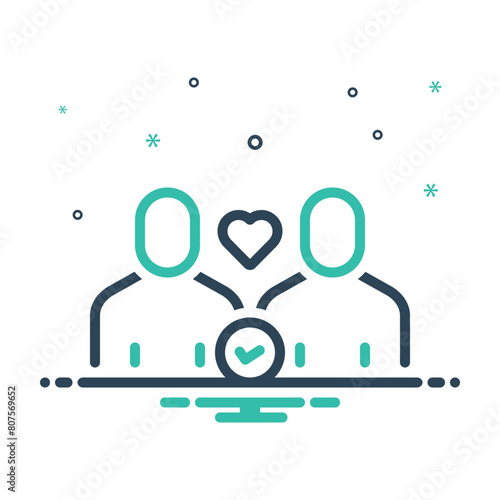 Mix icon for trust