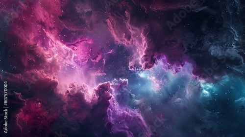 Craft surreal abstract background inspired by the cosmos, featuring swirling galaxies, celestial bodies, and cosmic dust clouds.