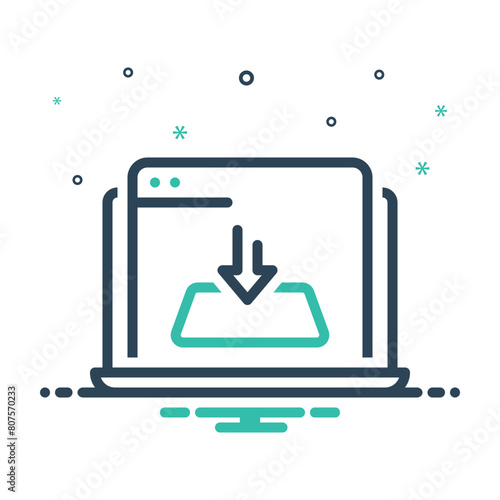 Mix icon for downloaded
