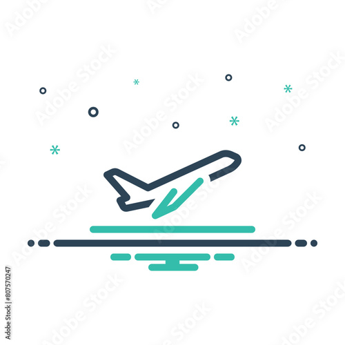 Mix icon for departure