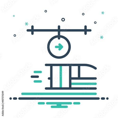 Mix icon for departure