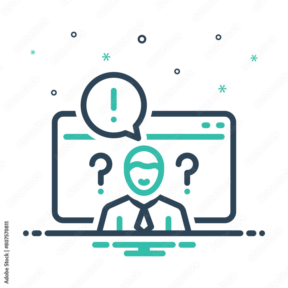 Mix icon for customers questions Mix icon for customers questions