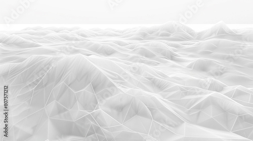 Tundra gradient from snowy white to icy gray in a chilling abstract wireframe stark dramatic