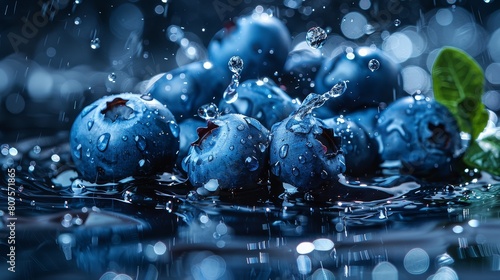 Blueberries are a delicious and nutritious fruit that are packed with antioxidants photo