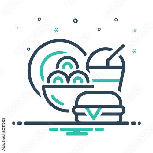 Mix icon for food 