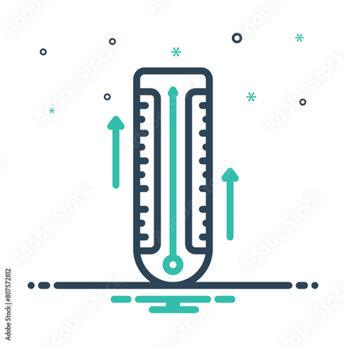 Mix icon for temperature increase
