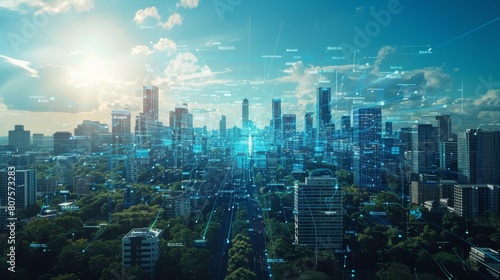 The city of the future is a place where technology and nature coexist in harmony