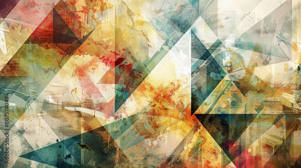 Capture the essence of economic fluctuations through a thought-provoking abstract artwork