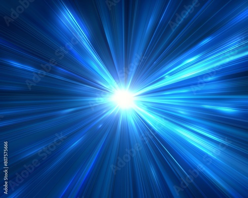 A professional business vector background with a central light burst in blue, focusing attention and highlighting content