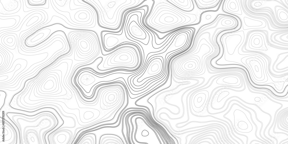 Background of the topographic map. Topographic map lines, contour background. Geographic abstract grid. Topographic Map Seamless Pattern. Vector Background