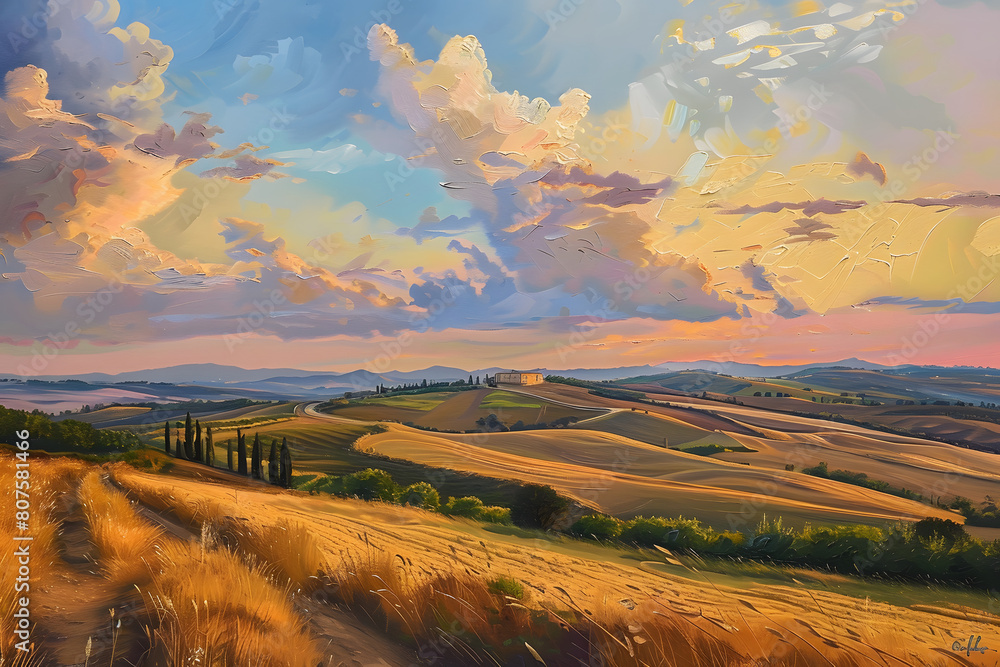 Obraz premium &nbsp;landscape, sunset
