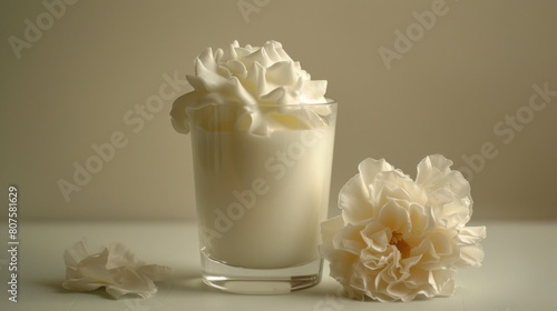 Milk Mirage - Create an illusion where the milk in the glass appears as a different object, such as a cloud or a white flower.