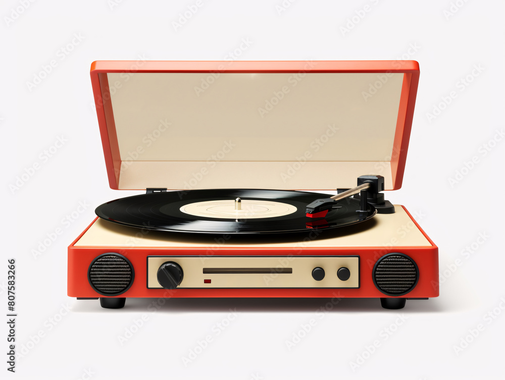 a record player with a record player a record player with a record player