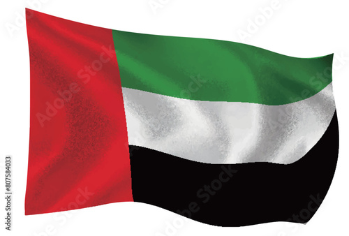 アラブ首長国連邦　国　旗　世界　アイコン	