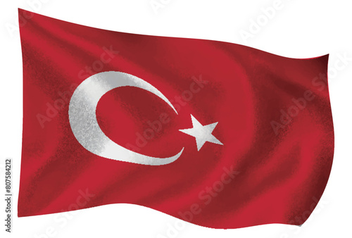 トルコ　国　旗　世界　アイコン	