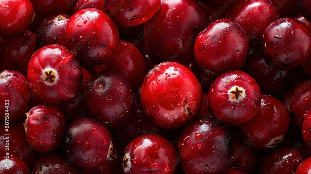 Cranberries, showcasing their deep red color and tart flavor. Cranberries, showcasing their deep red color and tart flavor.