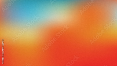 green orange Red, color gradient rough abstract background shine bright light and glow template empty space , grainy noise grunge texture