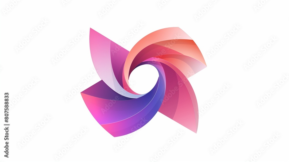An abstract logo featuring fluid shapes and gradients, capturing a sense of motion and dynamism against a seamless white background
An abstract logo featuring fluid shapes and gradients, capturing a sense of motion and dynamism against a seamless white background