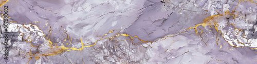 Elegant lavender silver marble backdrop with rich golden veining resembling a refined stone texture