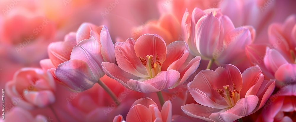A Fresh Pink Tulip Flowers Bouquet Bursts Forth In A Celebration Of Spring, Its Vibrant Hues And Delicate Petals A Feast For The Eyes, Background HD For Designer 