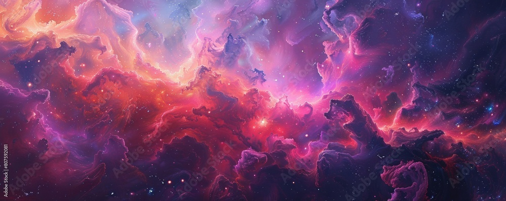 Obraz premium Abstract Space Art