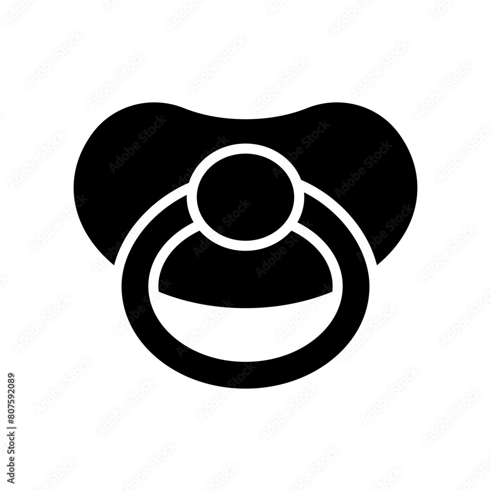 Pacifier icon template Pacifier icon template