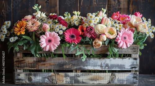 beautiful arrangement of flowers in celebration of Mother's Day