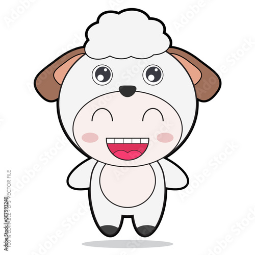 animals character with sheep vector