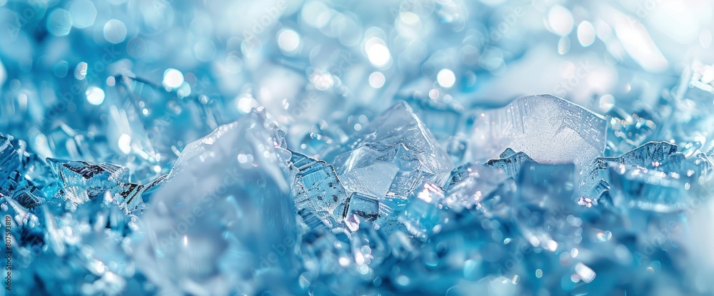 Abstract Ice Blue Background With Fragmented Ice Crystals Offers A Glimpse Into The Beauty Of Winter, Background HD For Designer Abstract Ice Blue Background With Fragmented Ice Crystals Offers A Glimpse Into The Beauty Of Winter, Background HD For Designer