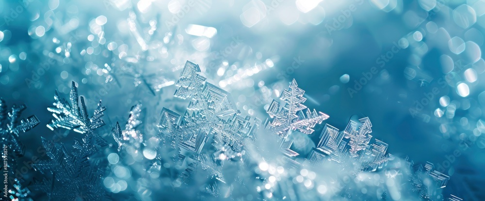 Abstract Ice Blue Background With Fragmented Ice Crystals Offers A Glimpse Into The Beauty Of Winter, Background HD For Designer Abstract Ice Blue Background With Fragmented Ice Crystals Offers A Glimpse Into The Beauty Of Winter, Background HD For Designer