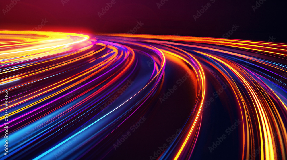 Abstract three-dimensional glowing curve background, abstract graphic poster PPT background Abstract three-dimensional glowing curve background, abstract graphic poster PPT background