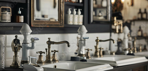 interior of modern bathroom 