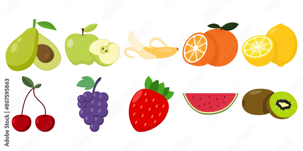 Fresh Fruit Illustration Fresh Fruit Illustration