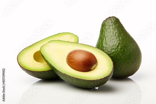 a avocado cut in half