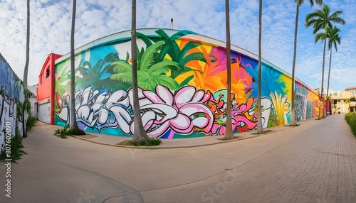 graffiti on the wall, Vibrant colors come alive in this street art mural, expressing the artists creativity through a mix of text and graffiti.