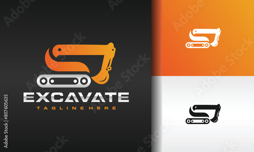 letter S excavator logo