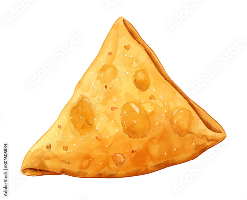 samosa watercolor digital painting good quality