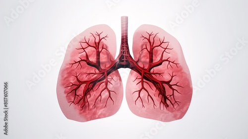 a close-up of a human lungs photo