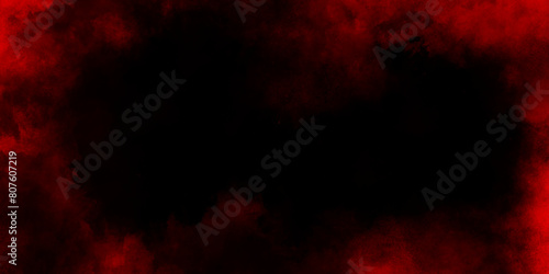 Red scratched horror scary background  red grunge and marbled cloudy design  Red grunge old watercolor texture with painted stripe of red color. 